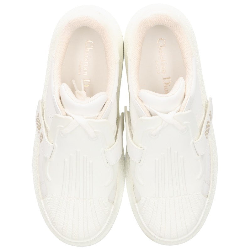 Christian Dior Logo Strap Sneakers White Size 37