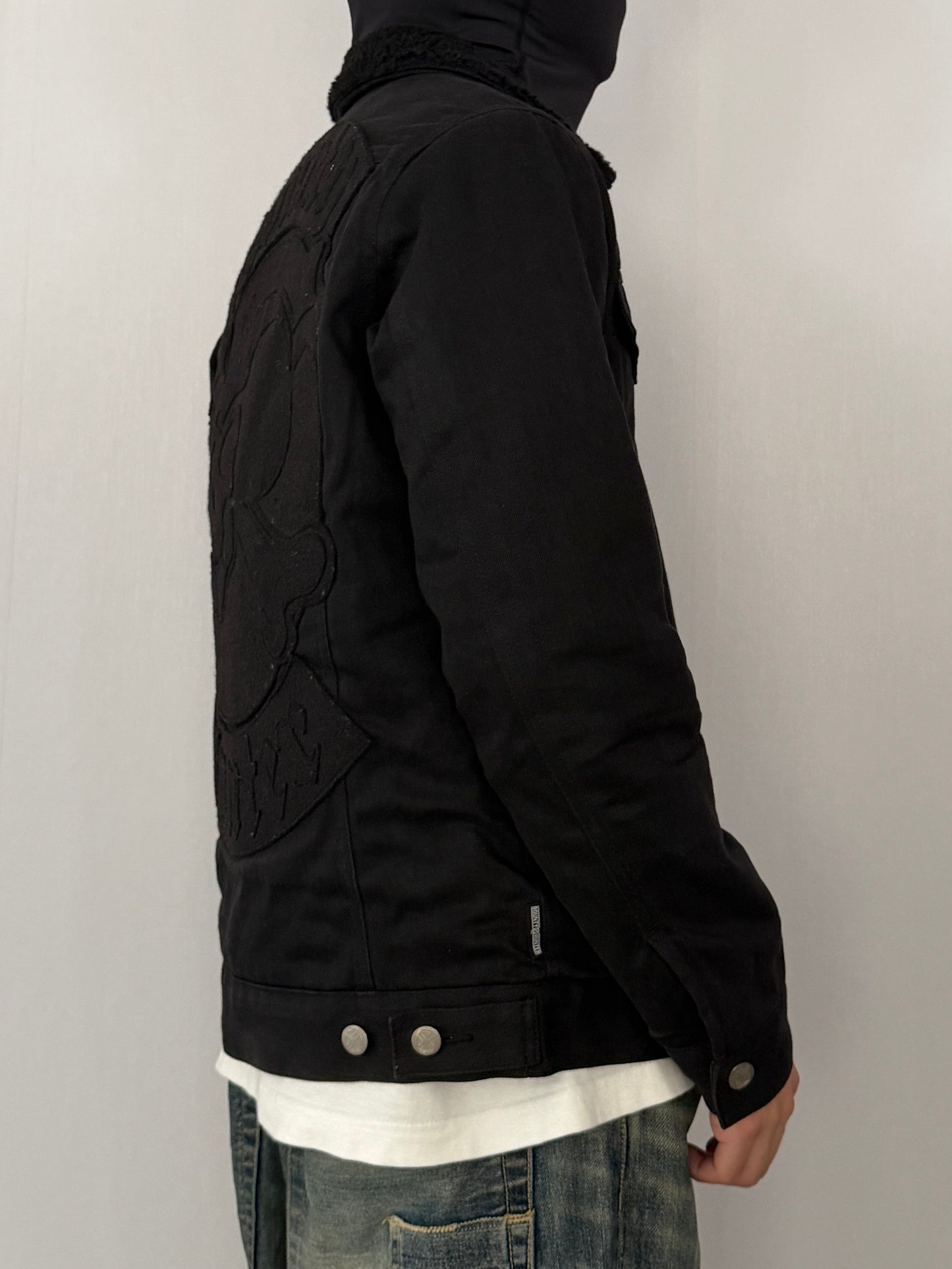 Bounty Hunter skull boa jacket Size M
