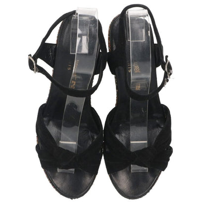 Saint Laurent Paris Multi Glitter Wedge Sandals Size 36
