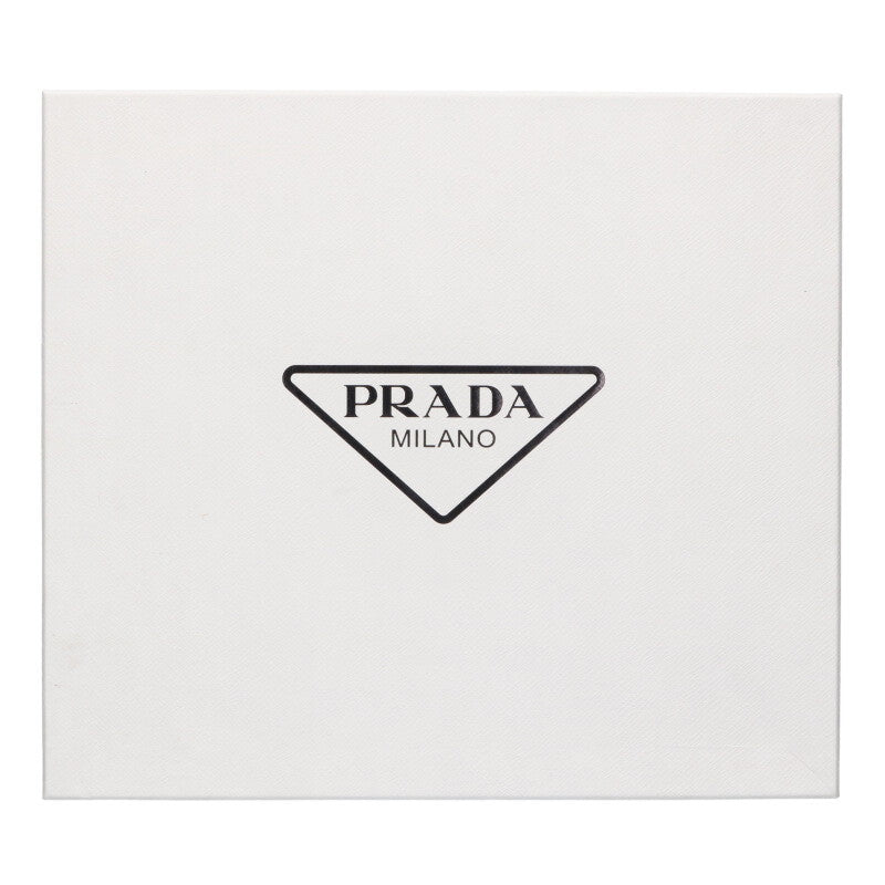 Prada White Monolith Triangle Logo Plate Sandals Size 36