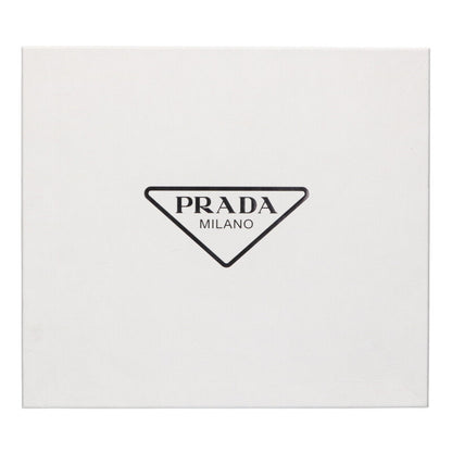 Prada White Monolith Triangle Logo Plate Sandals Size 36