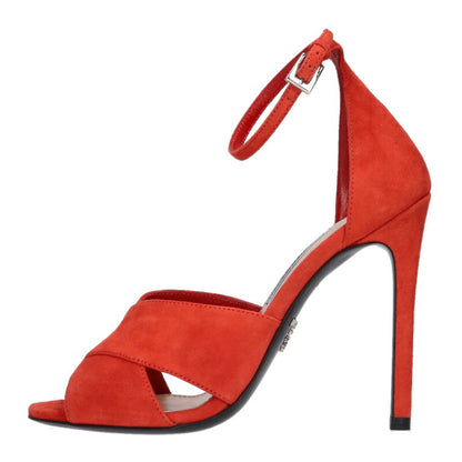 Prada Red Leather Strap Sandals Size 34