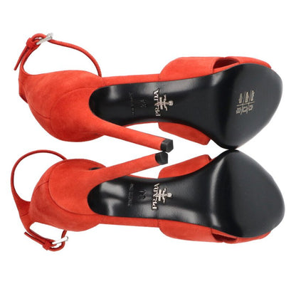 Prada Red Leather Strap Sandals Size 34