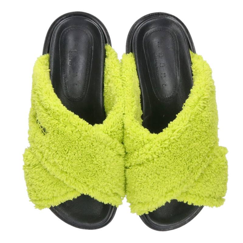 Marni Terry Slider Green Black Size 36