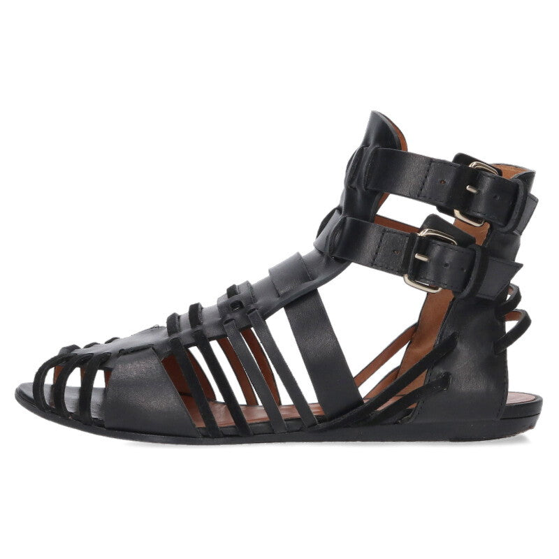 Givenchy Black Gladiator Sandals Size 37