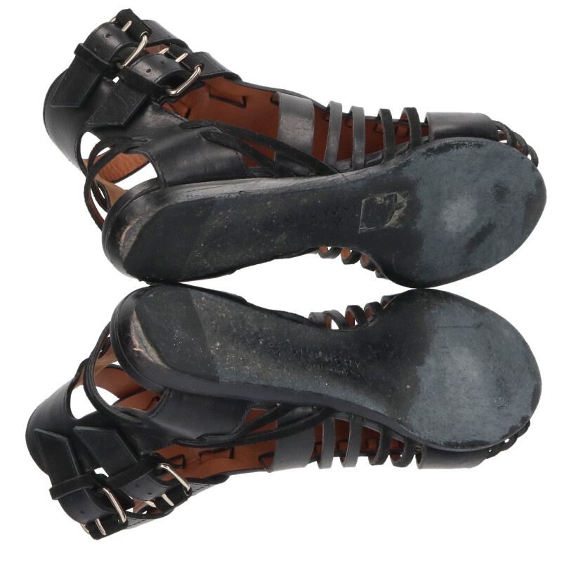 Givenchy Black Gladiator Sandals Size 37