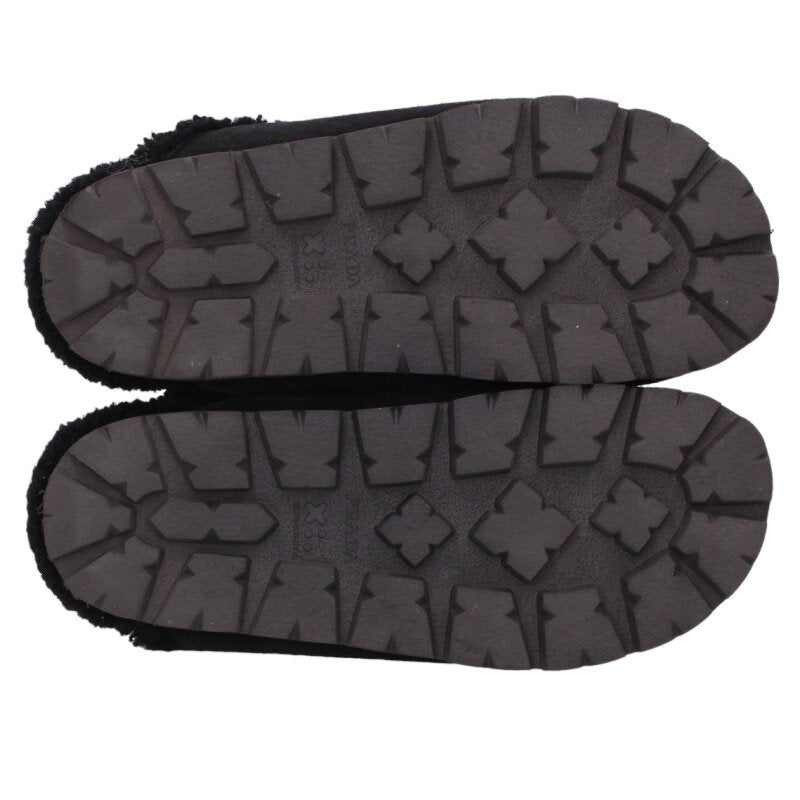 Prada Black Triangle Logo Plate Shearling Sandals Size 38