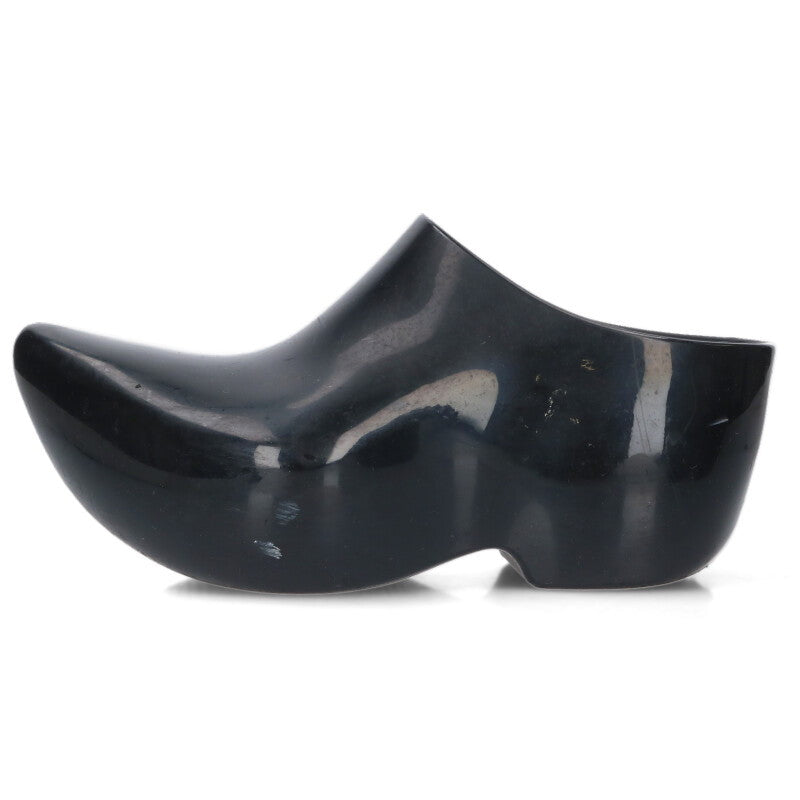 Balenciaga Technoclog Enamel Mule Sandals Black Size 36