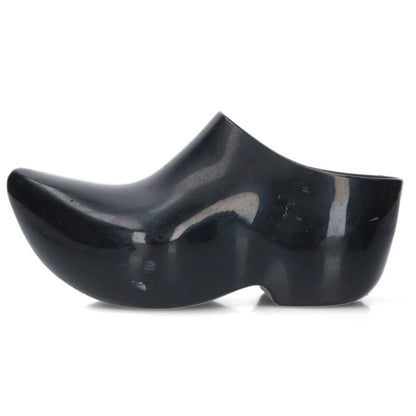 Balenciaga Technoclog Enamel Mule Sandals Black Size 36