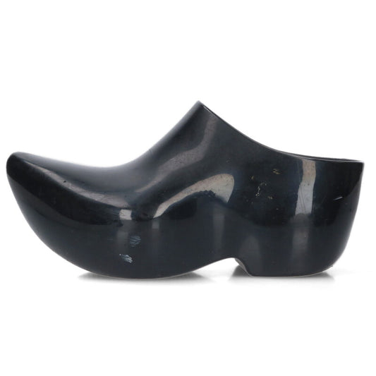 Balenciaga Technoclog Enamel Mule Sandals Black Size 36