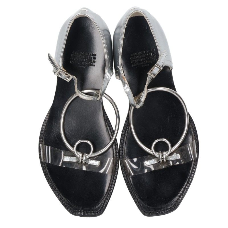 Maison Margiela Black Ring Hardware Sandals Size 37