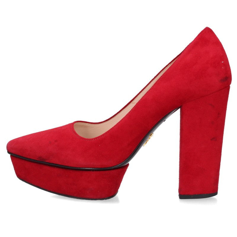Prada Red Heel Sandals Size 34