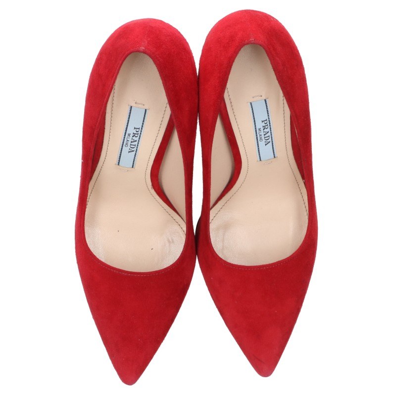 Prada Red Heel Sandals Size 34