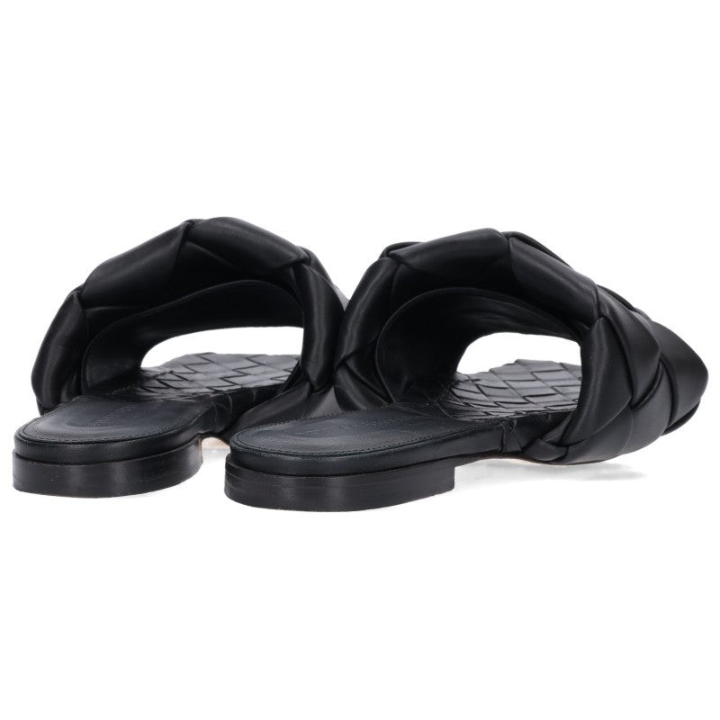 Bottega Veneta Black Lido Intrecciato Sandals Size 37