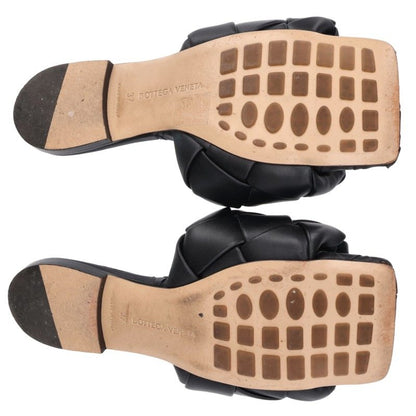 Bottega Veneta Black Lido Intrecciato Sandals Size 37