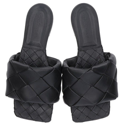 Bottega Veneta Black Lido Intrecciato Sandals Size 37