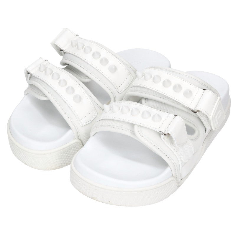 Christian Louboutin DADDY POOL FLAT Sandals White Size 35
