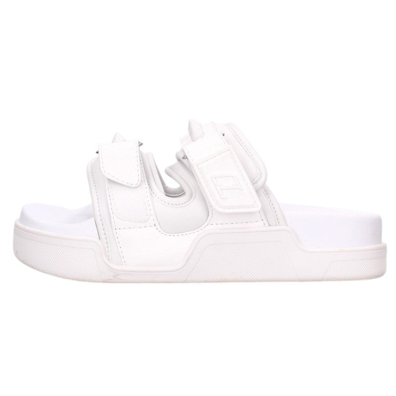 Christian Louboutin DADDY POOL FLAT Sandals White Size 35