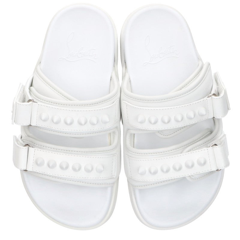 Christian Louboutin DADDY POOL FLAT Sandals White Size 35