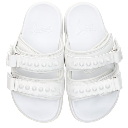 Christian Louboutin DADDY POOL FLAT Sandals White Size 35