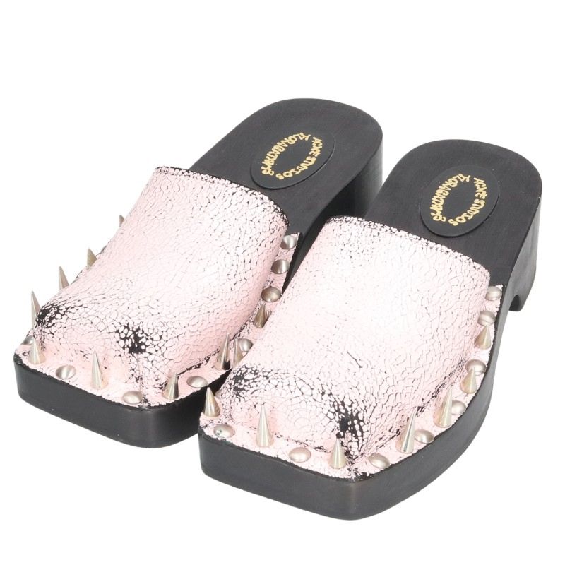 ACNE STUDIOS FN-WN-SHOE000743 Studded Pink Black Size 38