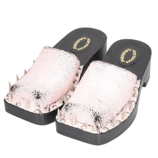 ACNE STUDIOS FN-WN-SHOE000743 Studded Pink Black Size 38