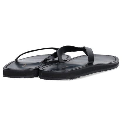 THEROW CITY FLIP FLOP Leather Sandals Black Size 38