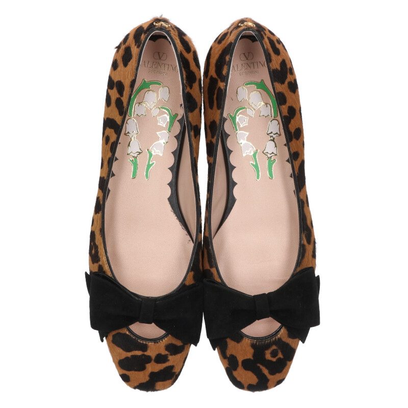 Vintage Valentino Garavani Leopard Calf Hair Pumps Size 38