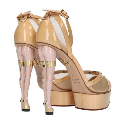 Charlotte Olympia Beige Patent Pumps Size 35