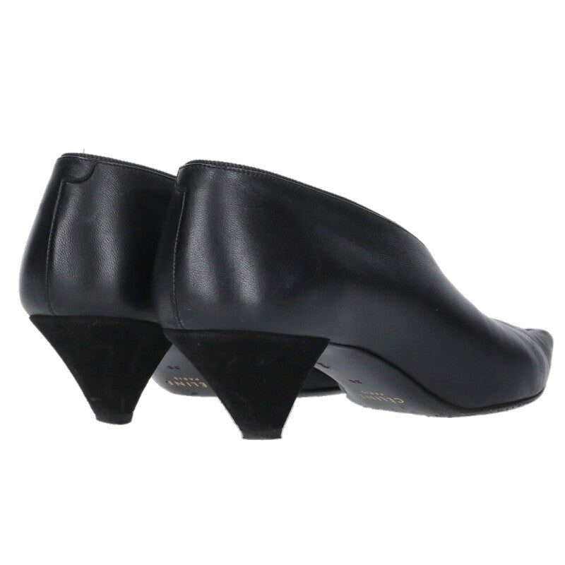 Celine Black Phoebe Era Leather Pumps Size 35
