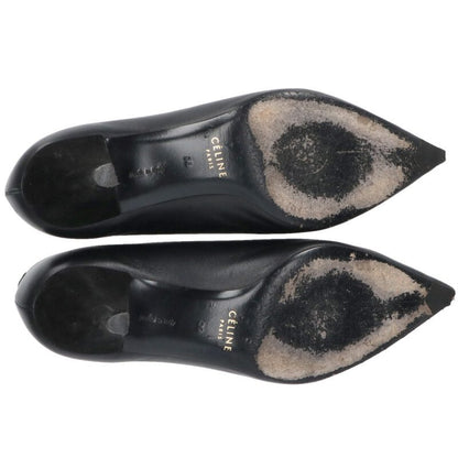 Celine Black Phoebe Era Leather Pumps Size 35