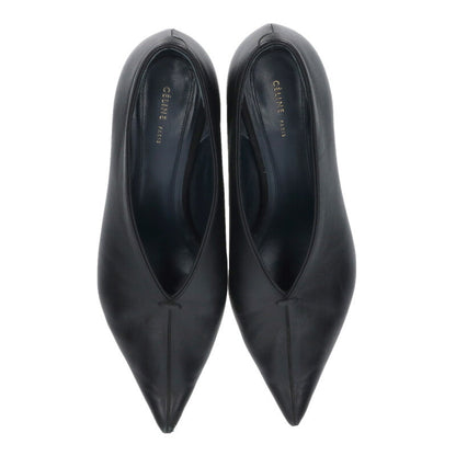 Celine Black Phoebe Era Leather Pumps Size 35