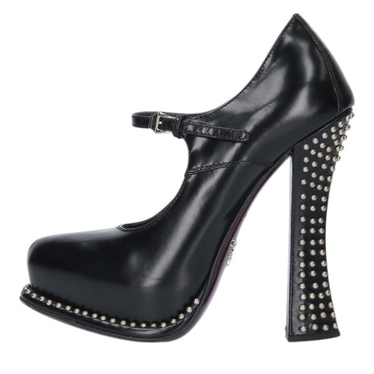 Prada Studded Leather Pumps Multi Size 35.5