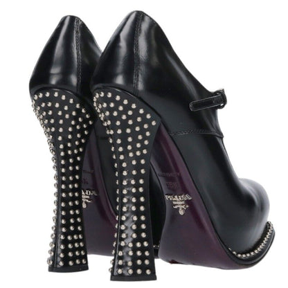 Prada Studded Leather Pumps Multi Size 35.5