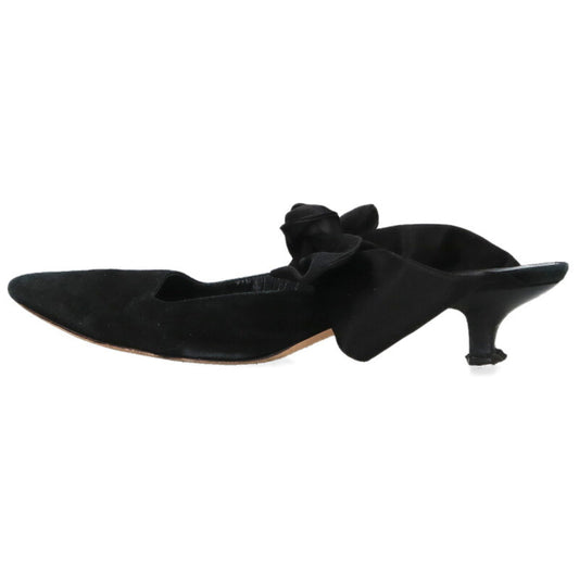 The Row Black Ribbon Strap Mules Size 38