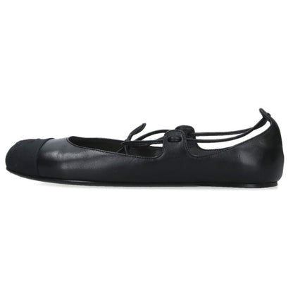 Chanel Coco Mark Flat Pumps Black Size 36C
