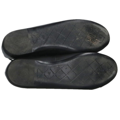 Chanel Coco Mark Flat Pumps Black Size 36C