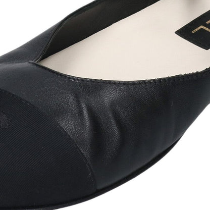 Chanel Coco Mark Flat Pumps Black Size 36C