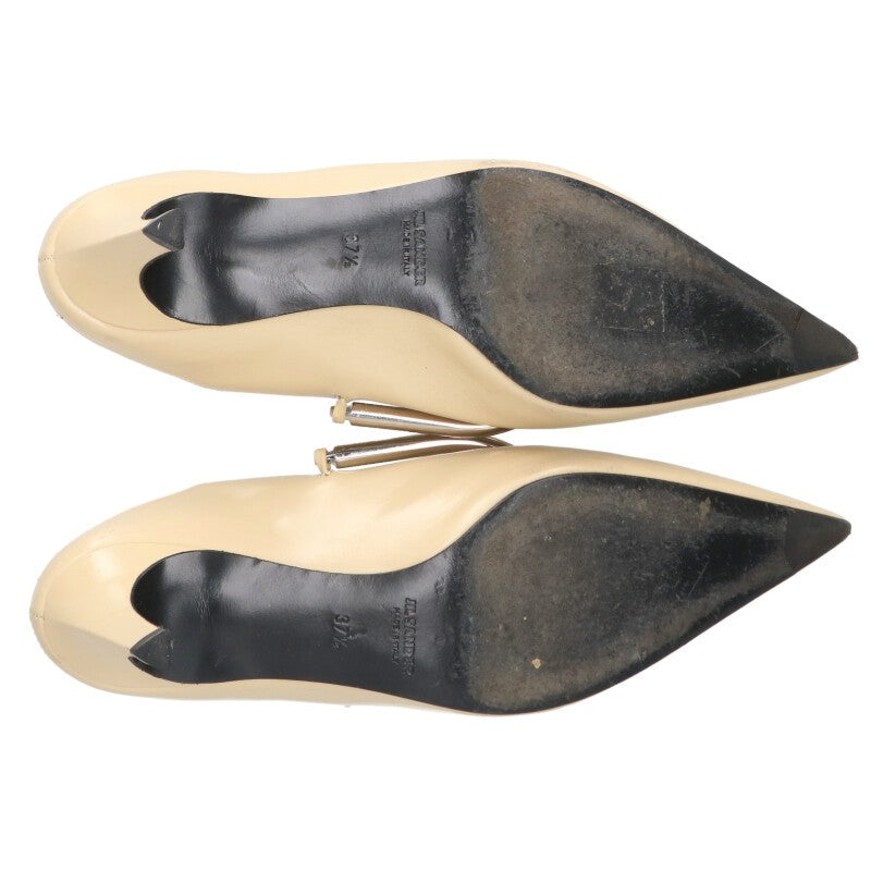 Jil Sander Light Beige Pointed Toe Accented Pumps Size 37.5