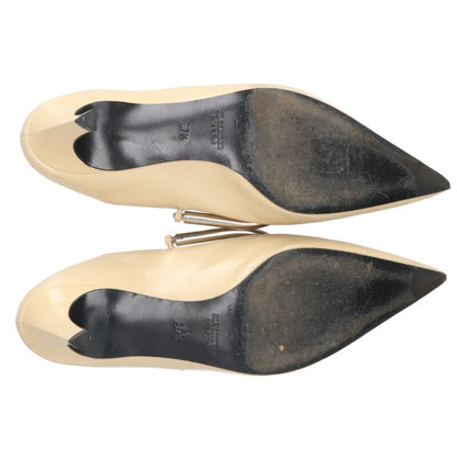 Jil Sander Light Beige Pointed Toe Accented Pumps Size 37.5
