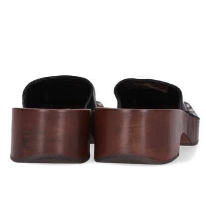 Acne Studios Zarwood Clog Mules Black Brown Size 38