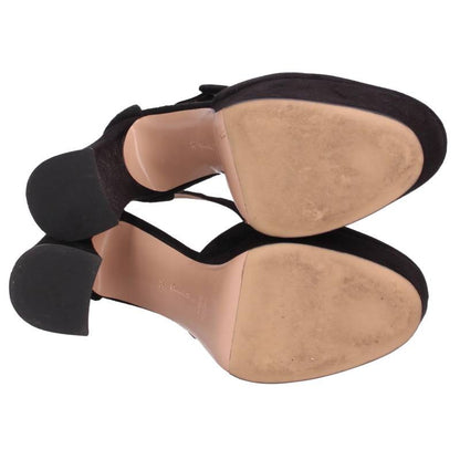 Gianvito Rossi Holly D'Orsay Suede Black Pumps Size 35