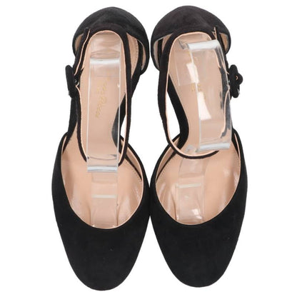 Gianvito Rossi Holly D'Orsay Suede Black Pumps Size 35