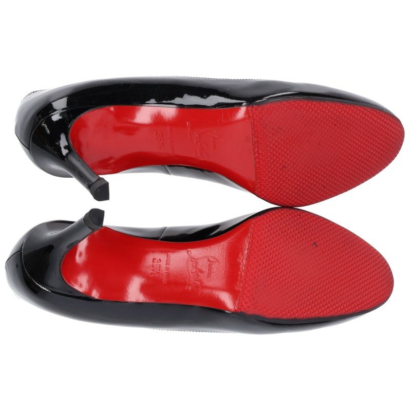 Christian Louboutin Black Enamel Pumps Size 35.5