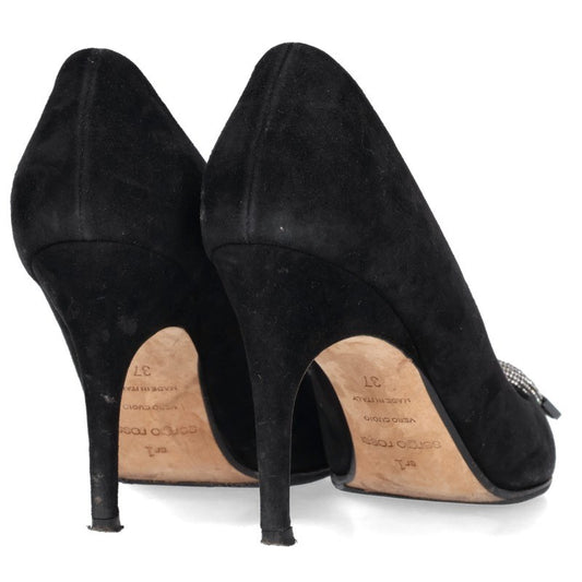 sergiorossi Rhinestone Design Heels Black Size 37