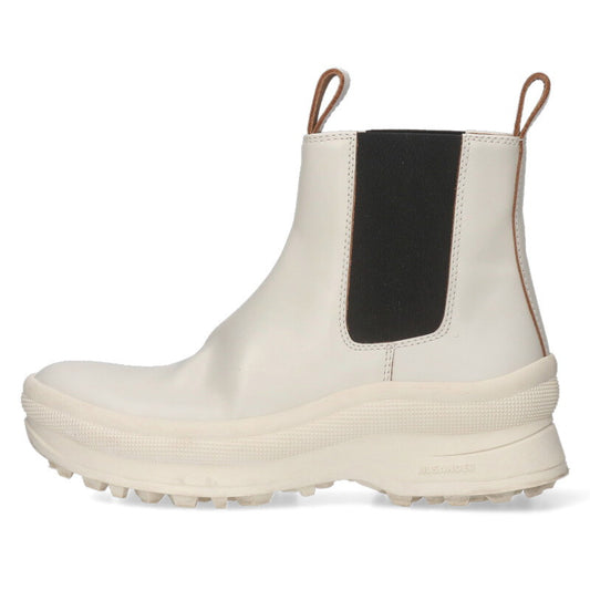 Jil Sander White Side Gore Vibram Sole Boots Size 38