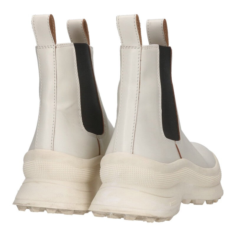 Jil Sander White Side Gore Vibram Sole Boots Size 38