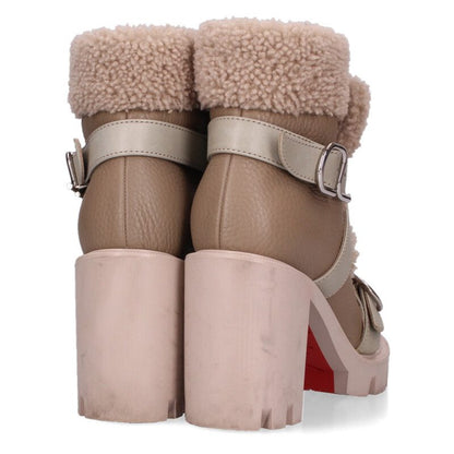 Christian Louboutin Beige Boa Heel Boots Size 36