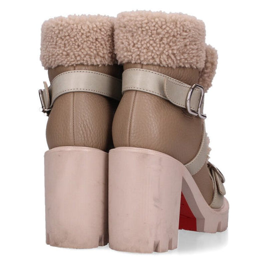 Christian Louboutin Beige Boa Heel Boots Size 36