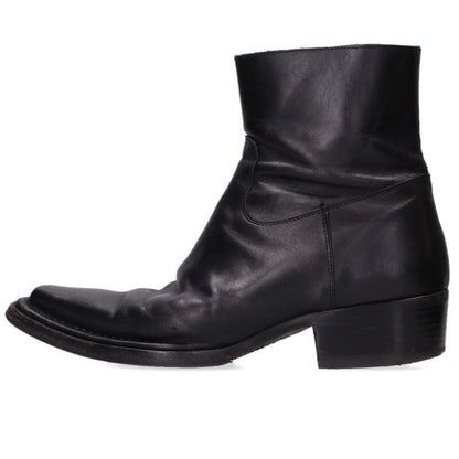Acne Studios Black Side-Zip Leather Boots Size 41